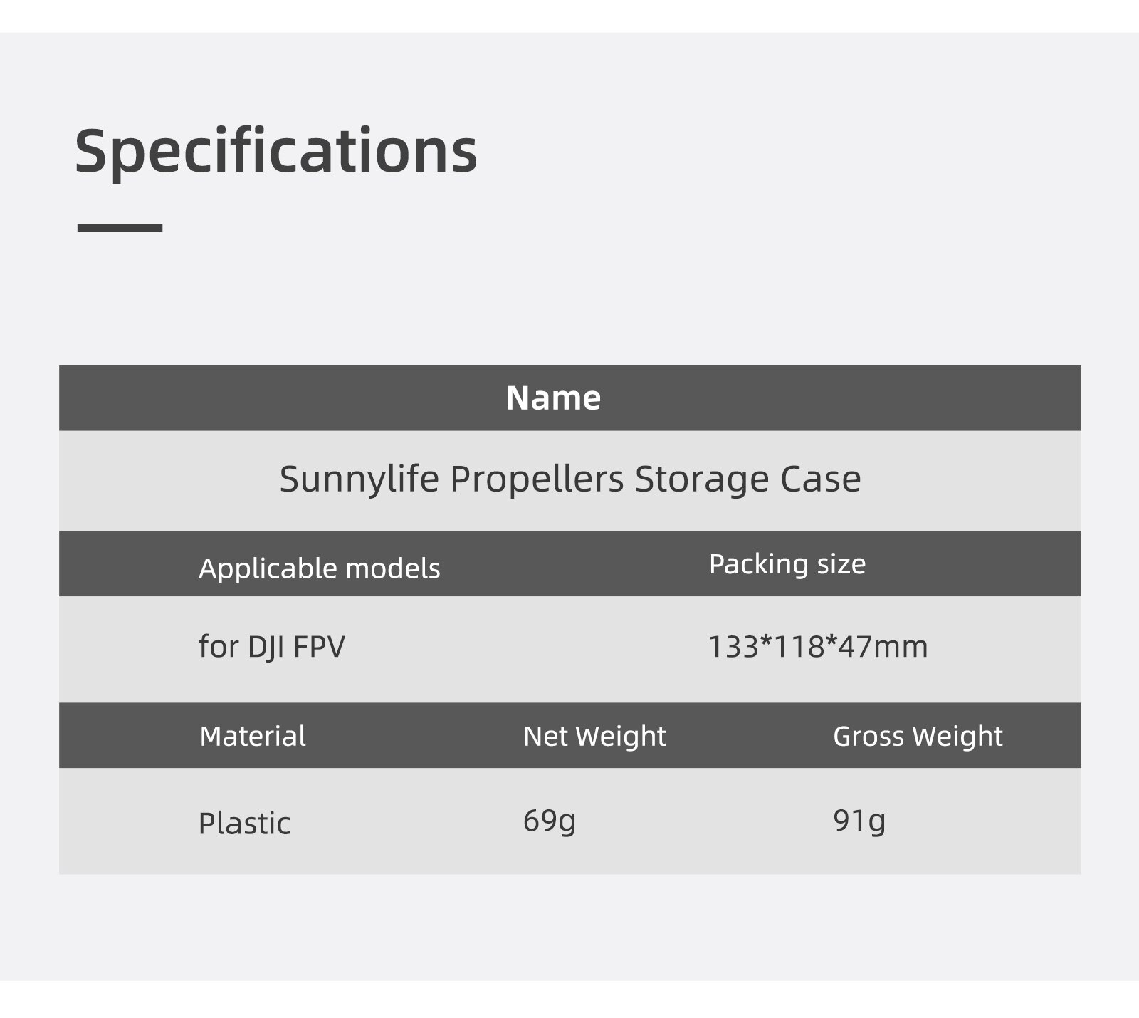 For DJI FPV 5328S Propeller Storage Case Propeller Blade Anti-fall Protection Box for DJI FPV Drone Accessories