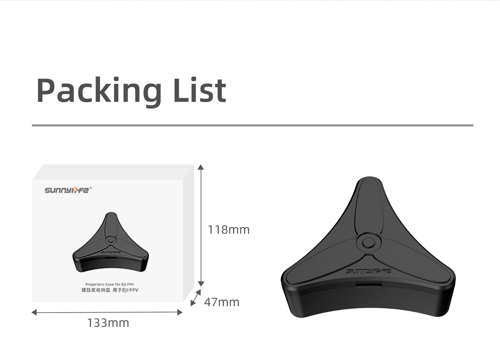 For DJI FPV 5328S Propeller Storage Case Propeller Blade Anti-fall Protection Box for DJI FPV Drone Accessories