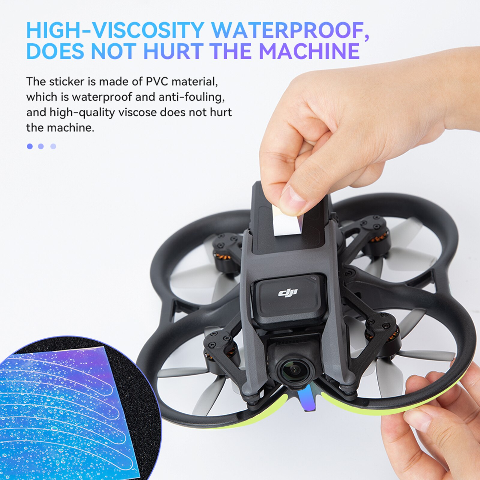 Fluorescent Decorative Stickers for DJI Avata Fpv Night Reflective Warning Sticker Glow In The Dark Luminous Tape Accessories