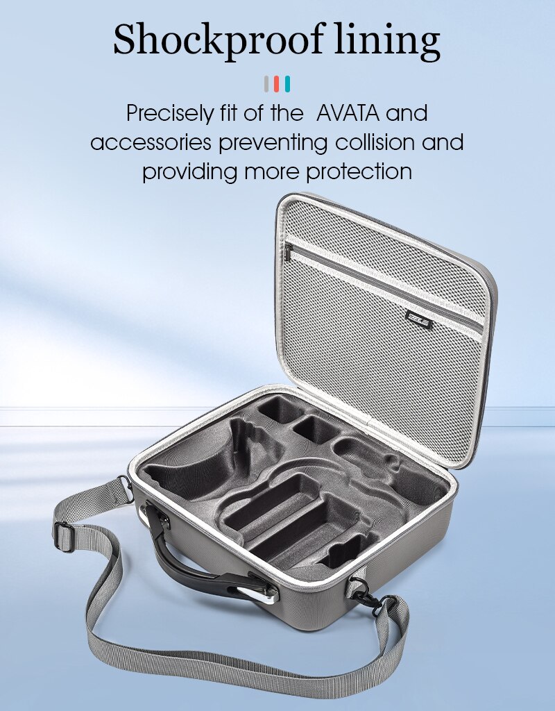 For DJI Avata Shoulder Bag PU Waterproof Carrying Case Portable Handbag for DJI FPV Flight Goggles 2/V2 Accessory Storage Bag