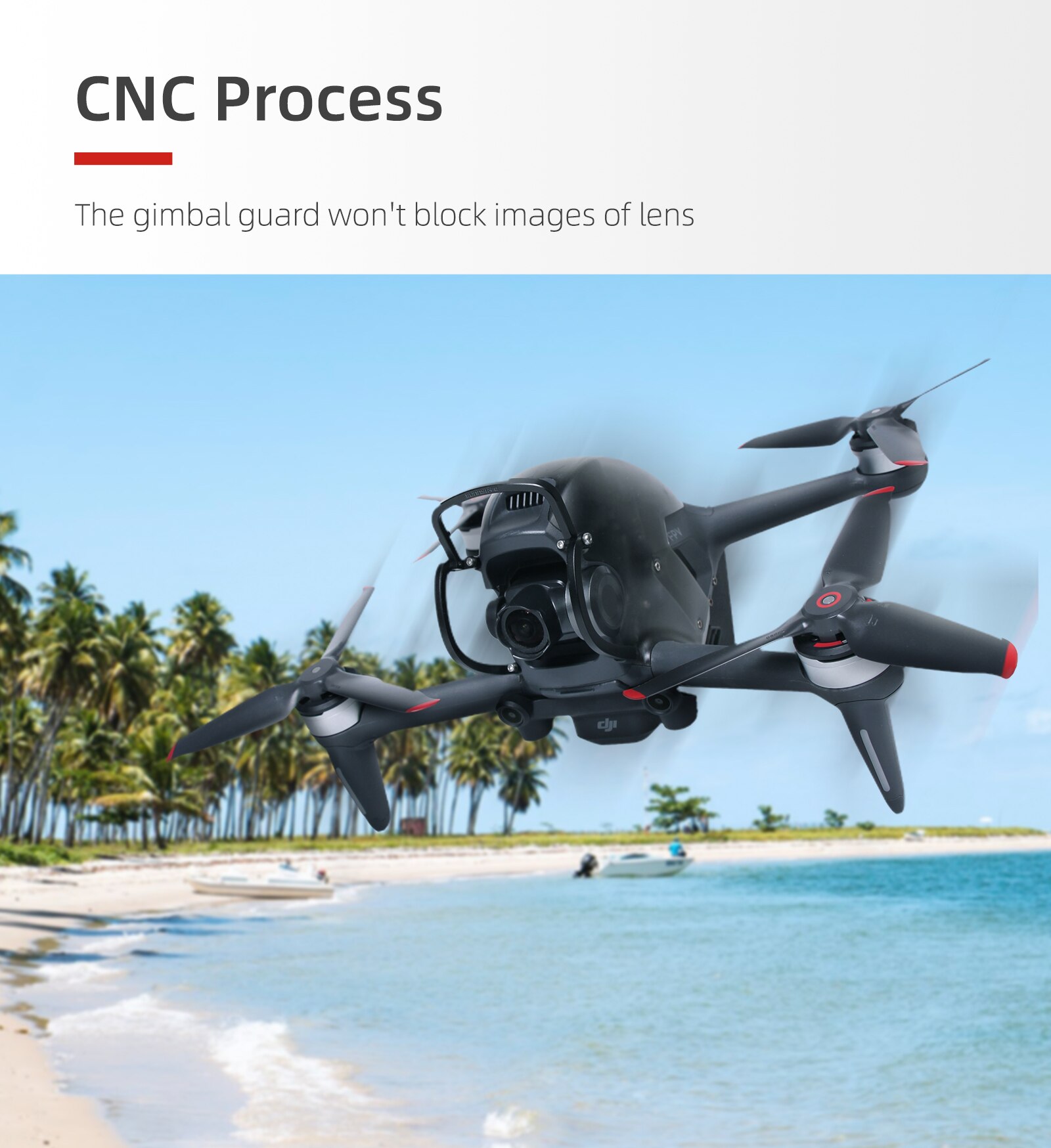 Gimbal Camera Aluminum Alloy Anti-collision Bar for DJI FPV Combo Drone Gimbal Bumper protector Gimbal Lens Bumper Accessories