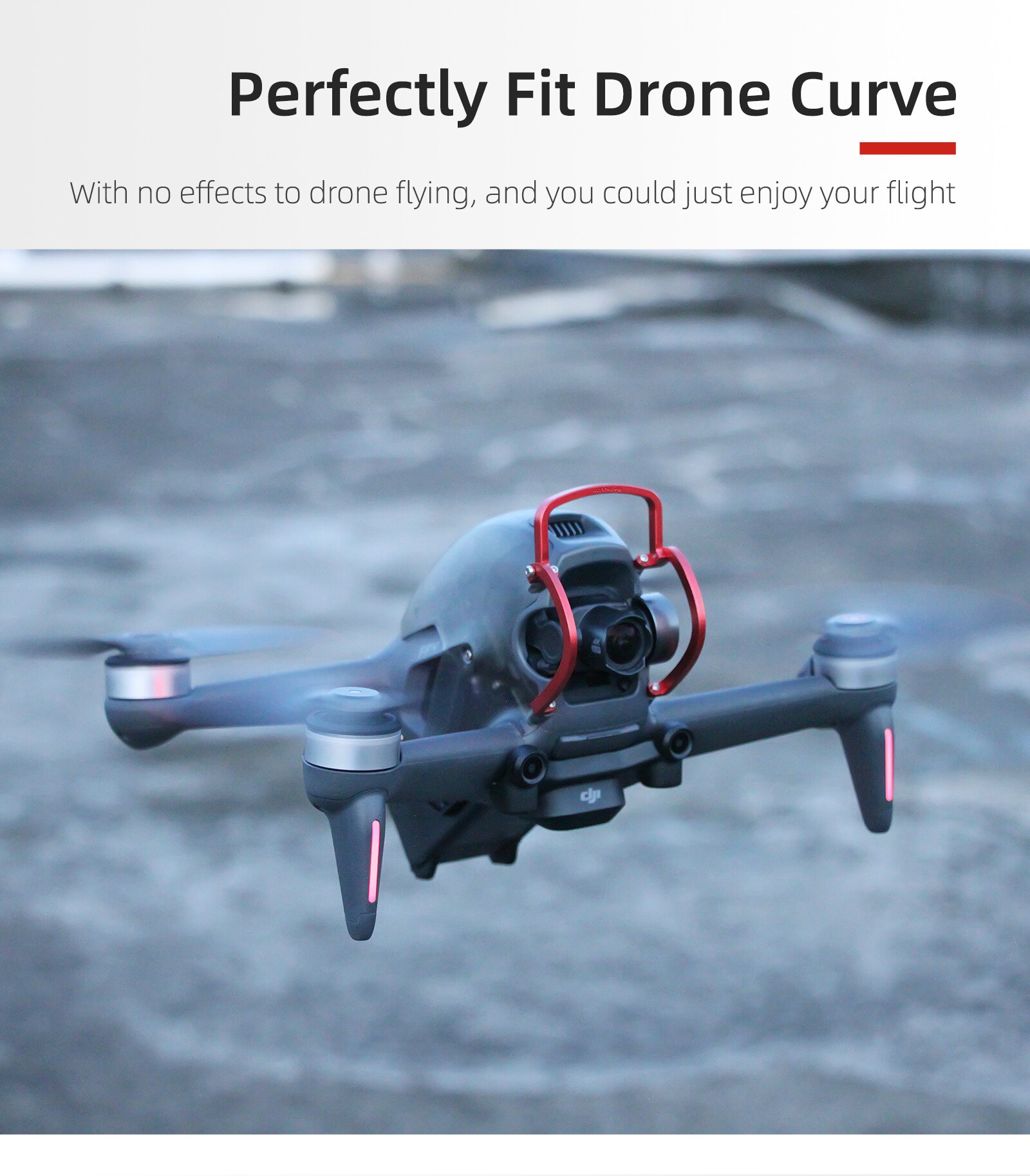 Gimbal Camera Aluminum Alloy Anti-collision Bar for DJI FPV Combo Drone Gimbal Bumper protector Gimbal Lens Bumper Accessories