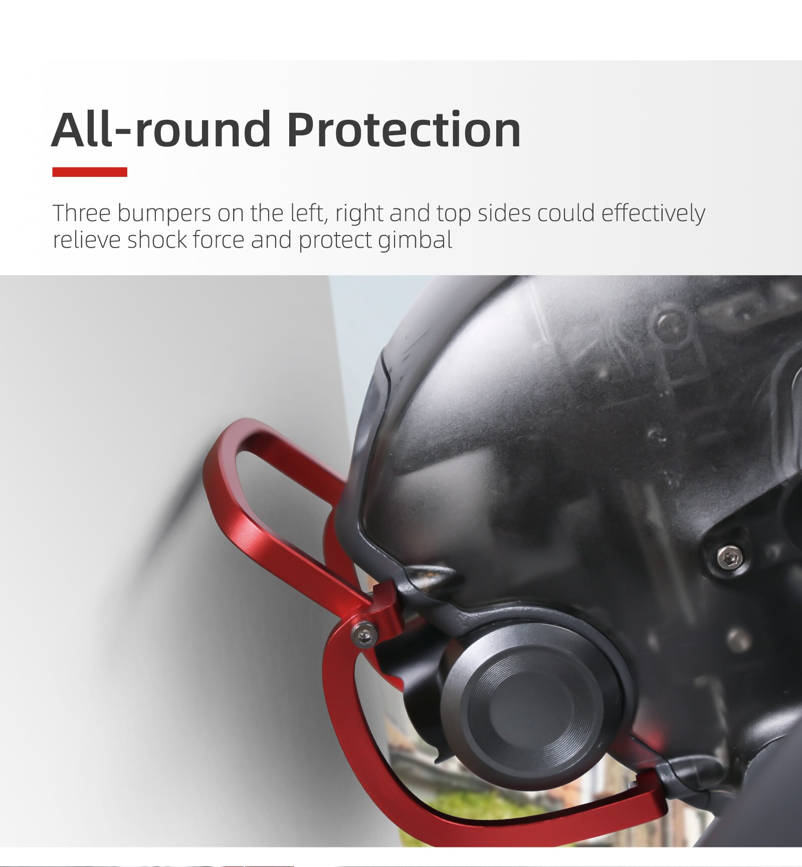 Gimbal Camera Aluminum Alloy Anti-collision Bar for DJI FPV Combo Drone Gimbal Bumper protector Gimbal Lens Bumper Accessories