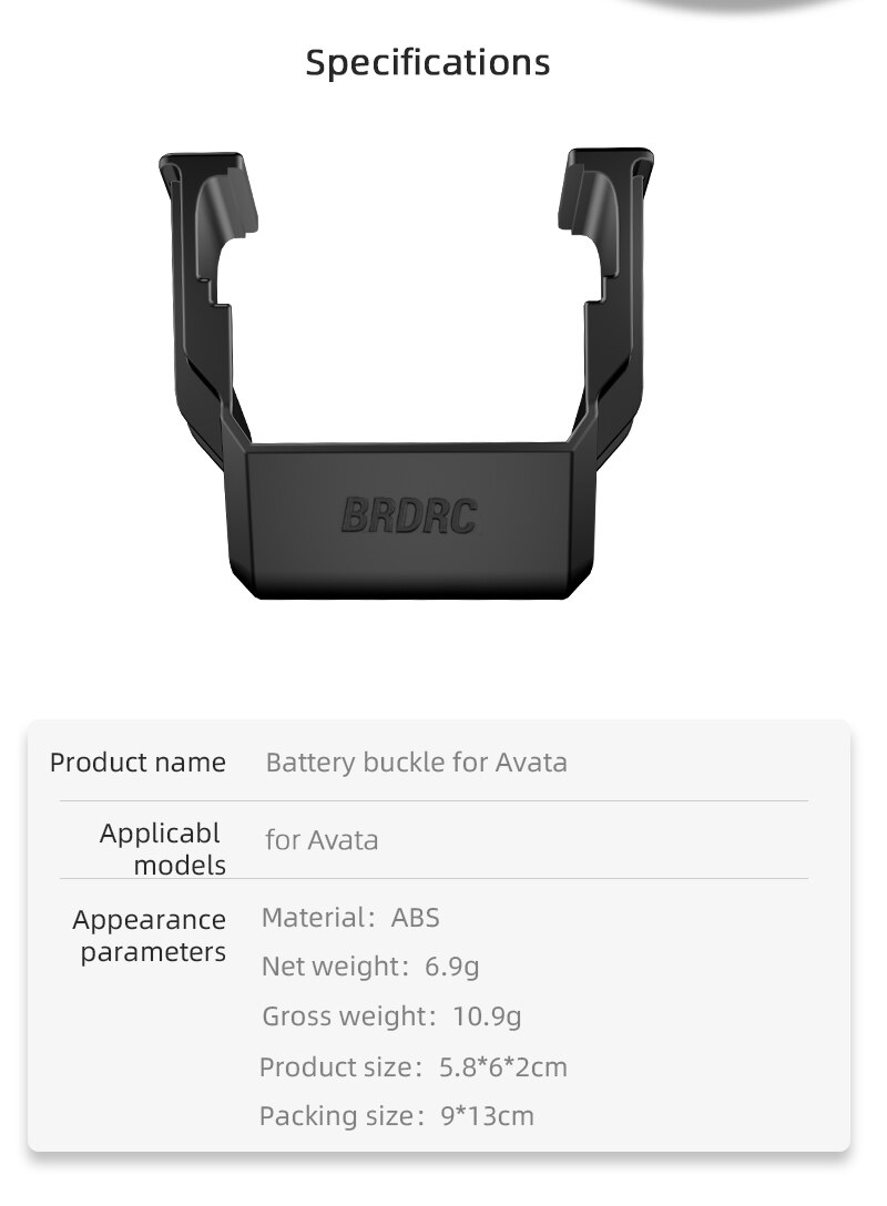 Body Battery Buckle Holder for DJI Avata Protection Frame Cover Anti-Drop Safety Clip for DJI Avata Drone Accessories