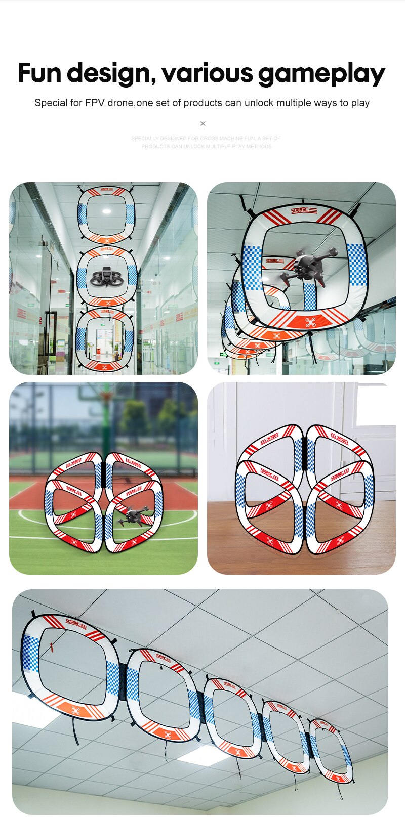 Drone Racing Obstacle Door for DJI Avata FPV Ultra-Portable Race Gates Racing Drone Racing League Race Gate Accessories