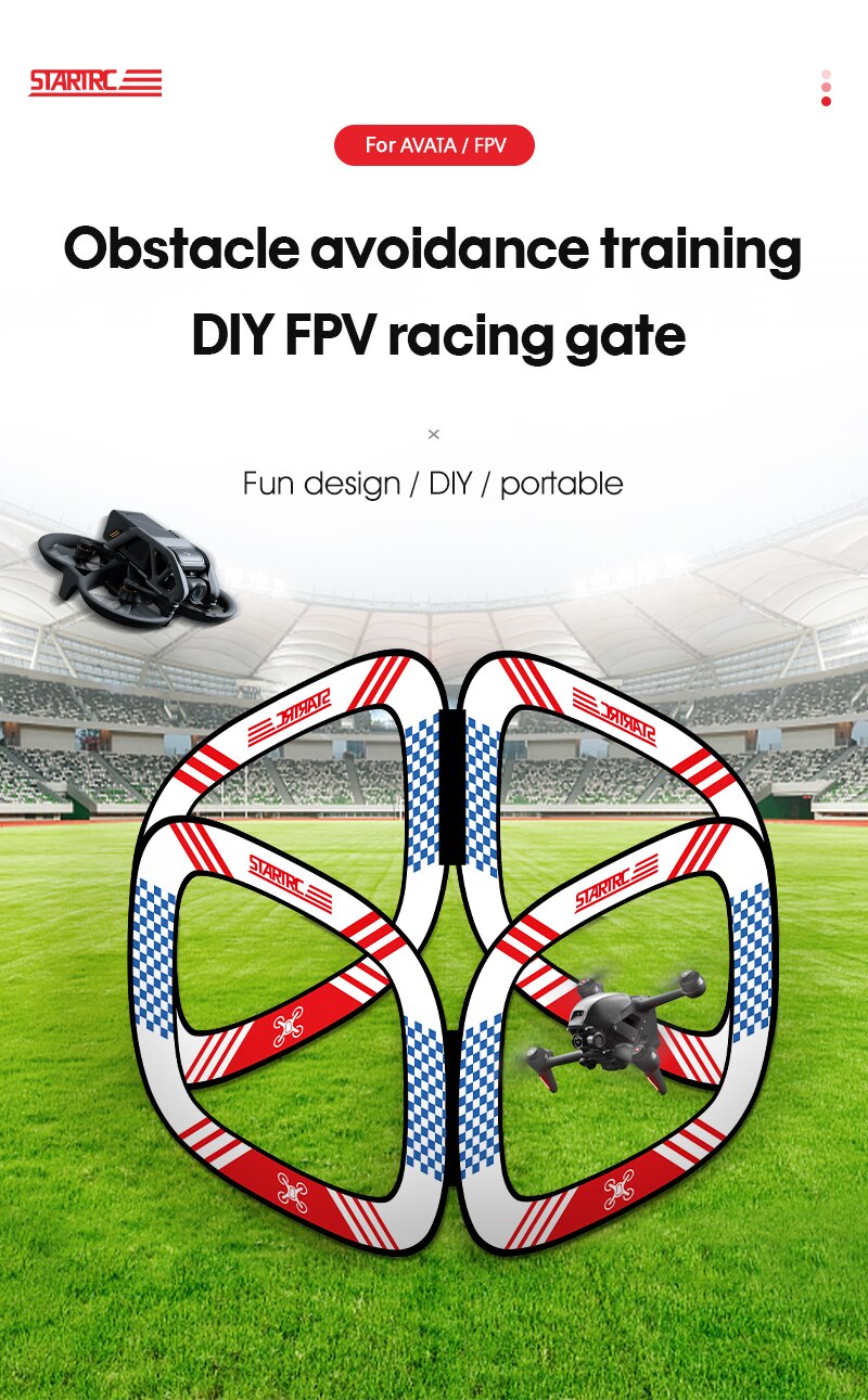 Drone Racing Obstacle Door for DJI Avata FPV Ultra-Portable Race Gates Racing Drone Racing League Race Gate Accessories