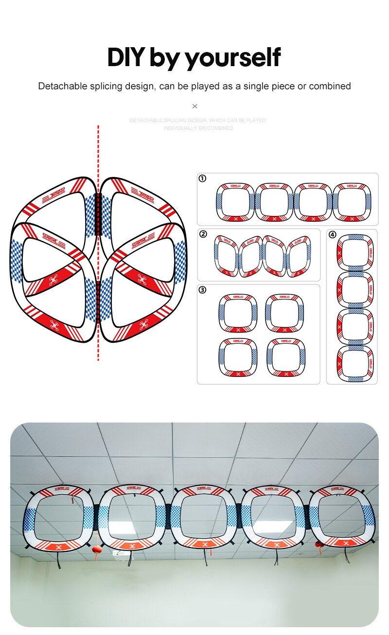 Drone Racing Obstacle Door for DJI Avata FPV Ultra-Portable Race Gates Racing Drone Racing League Race Gate Accessories