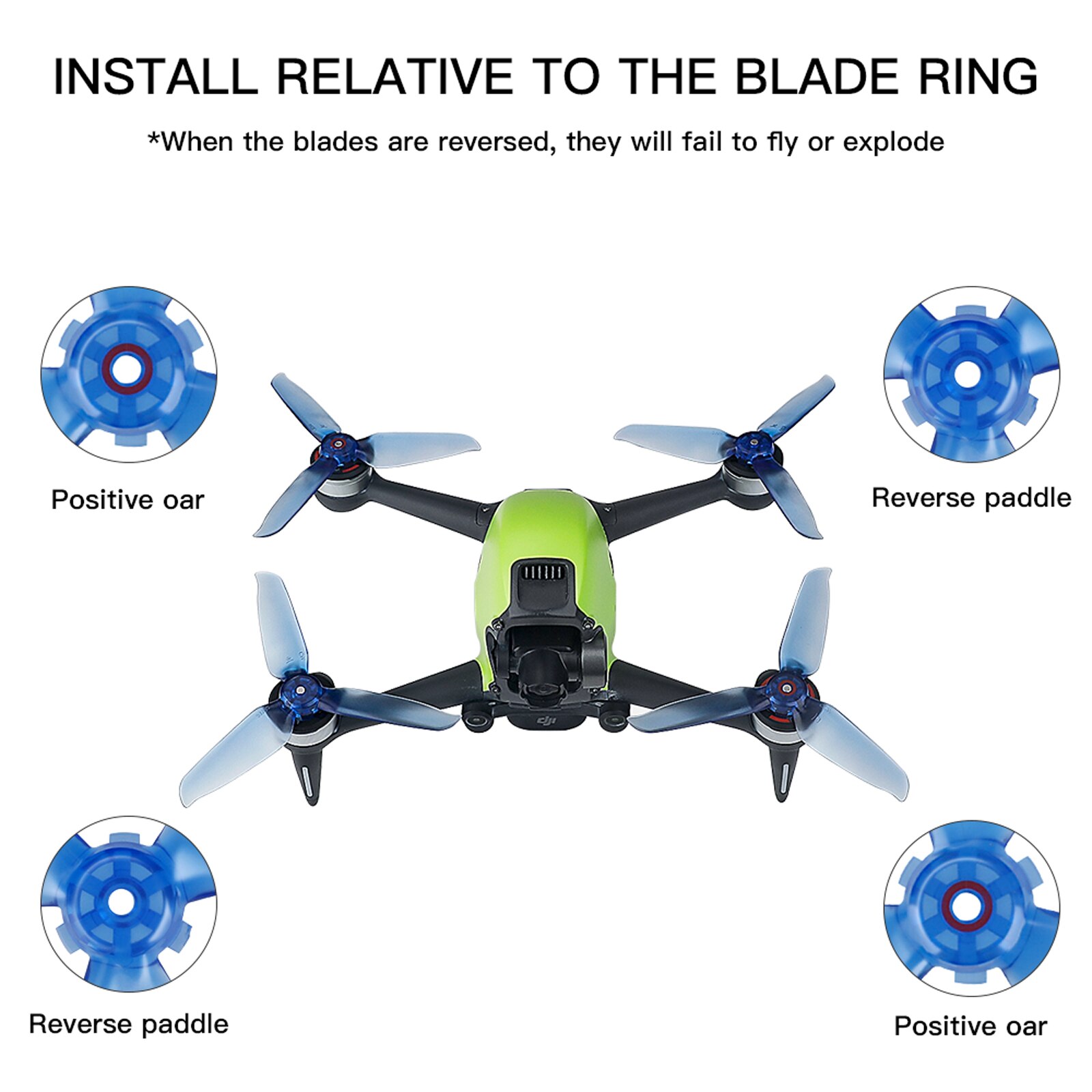 Multicolor Drone 5328S Propellers for DJI FPV Combo Drone Quiet Flight Spare Part for DJI FPV Propellers Accessories