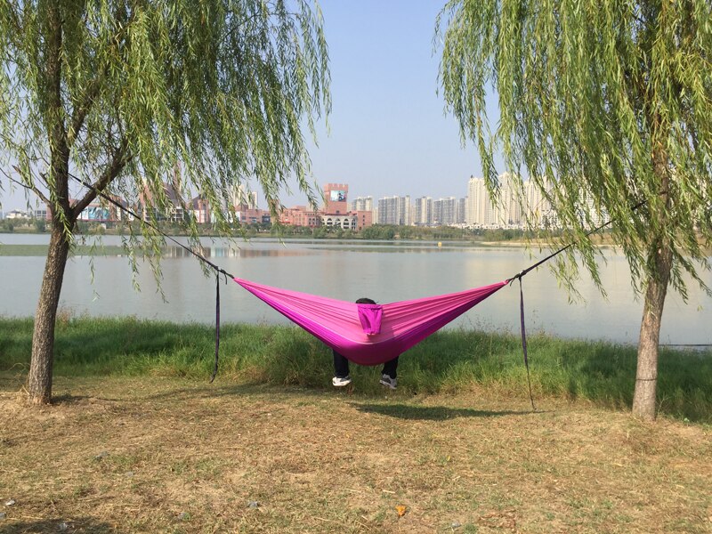 Dropshiping Double Parachute Hammock Portable Survival Hammocks Travel Hamaca Hamak Nylon Hamaca Camping Hamac Ramac