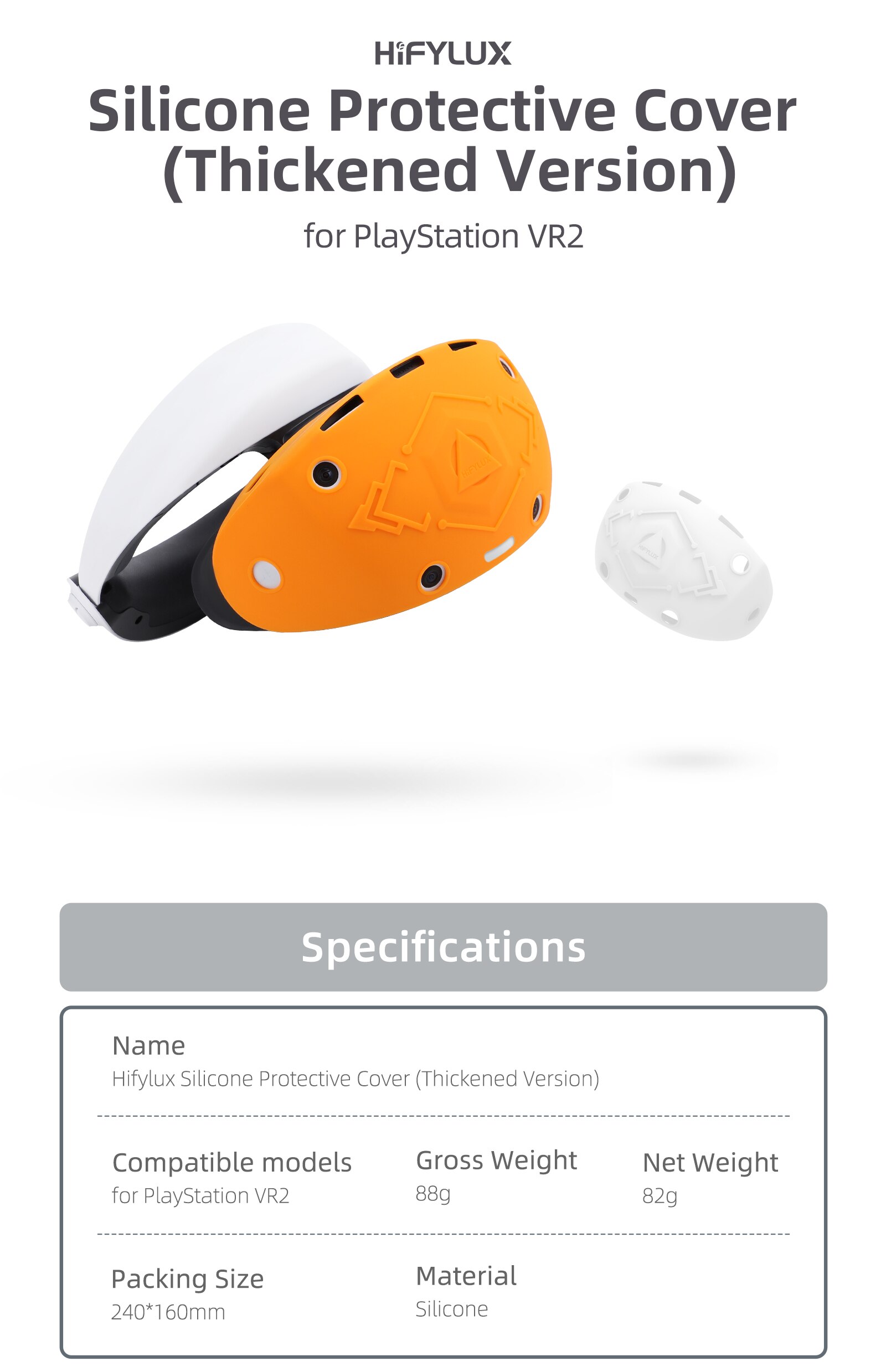 Protector Cover for PS VR2 Glasses Anti-scratch Shell Silicone Protective Case for PS VR2 Controller Grip Cover Accessories