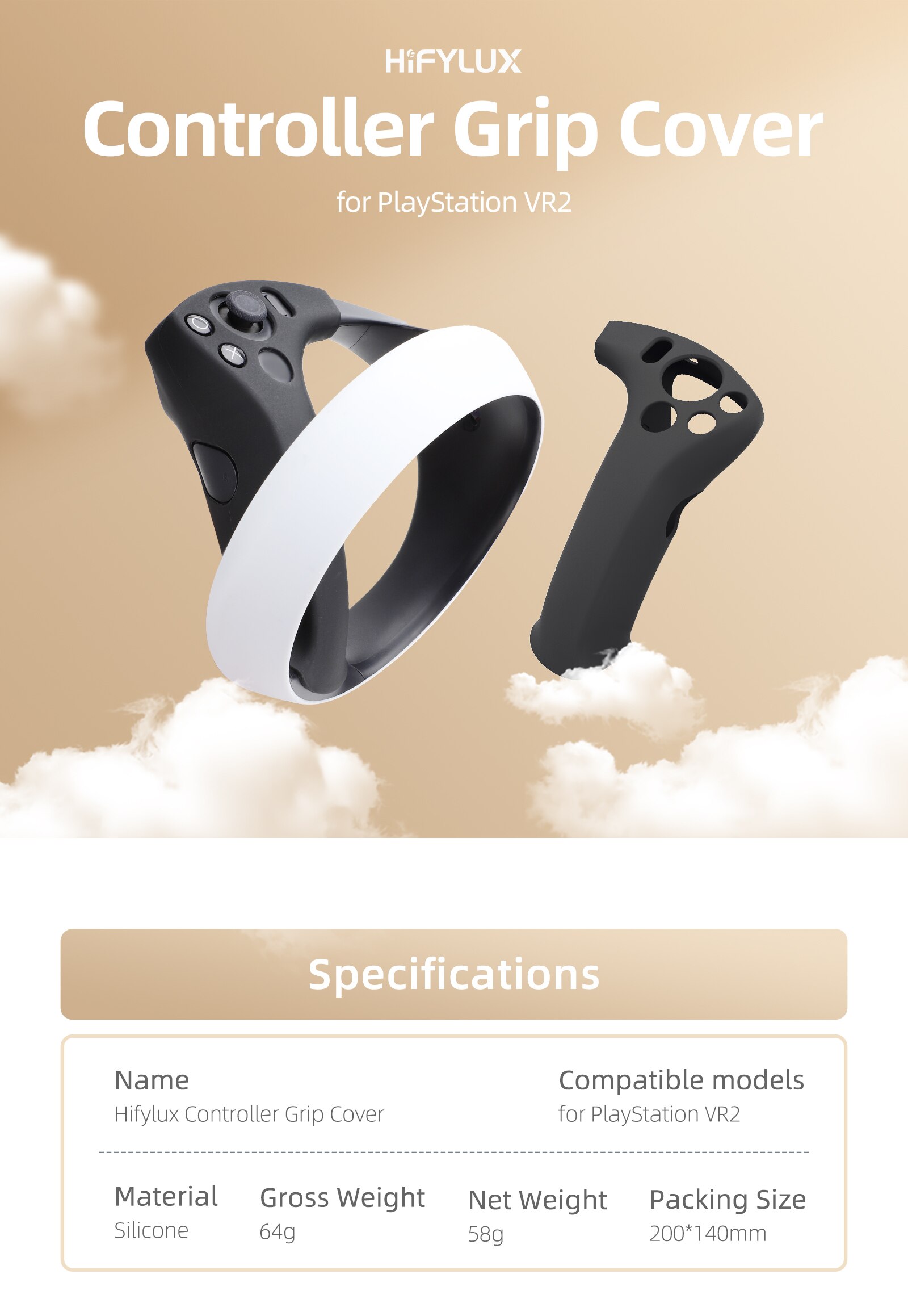 Protector Cover for PS VR2 Glasses Anti-scratch Shell Silicone Protective Case for PS VR2 Controller Grip Cover Accessories