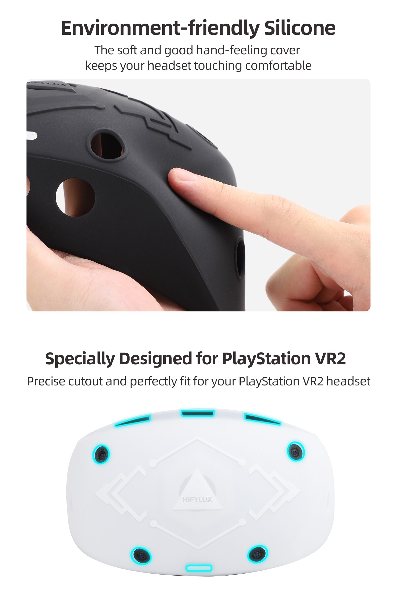 Protector Cover for PS VR2 Glasses Anti-scratch Shell Silicone Protective Case for PS VR2 Controller Grip Cover Accessories