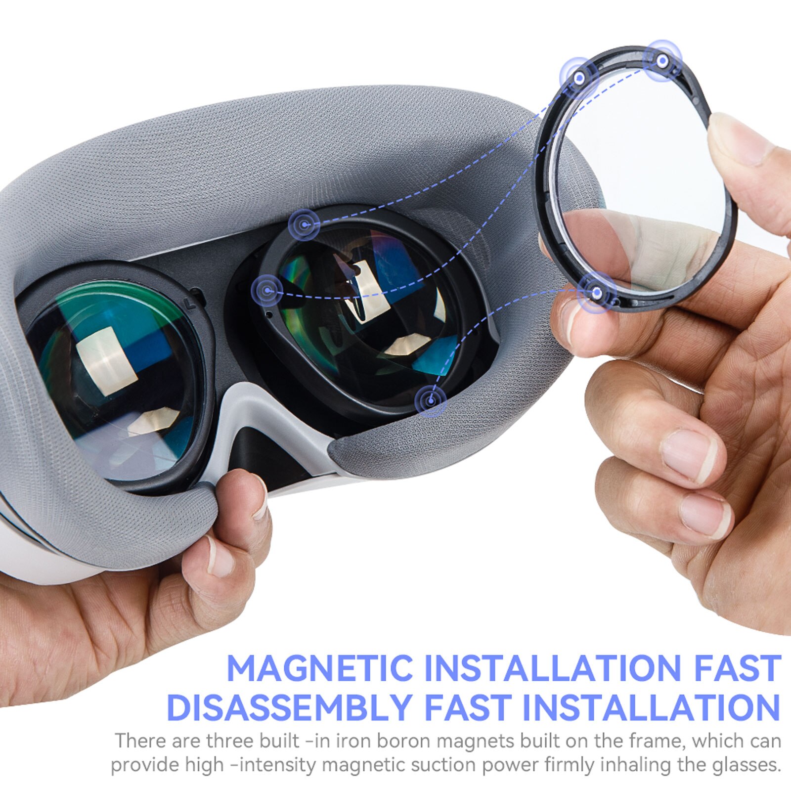 Myopia Lens for PICO 4 Anti Blue Light Glasses Quick Disassemble Protection VR Magnetic Prescription Lenses accessories