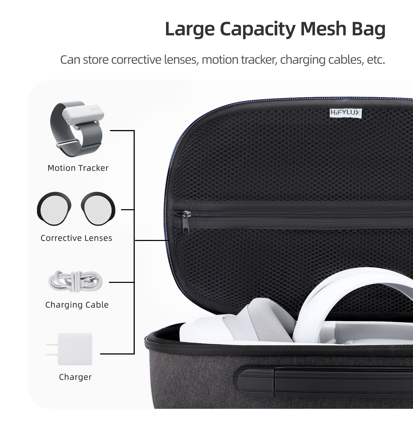 Bag For Pico 4 VR Accessories Travel Carrying Case Portable Box Carrying Storage Bag For Pico4 VR Headset Protective Case