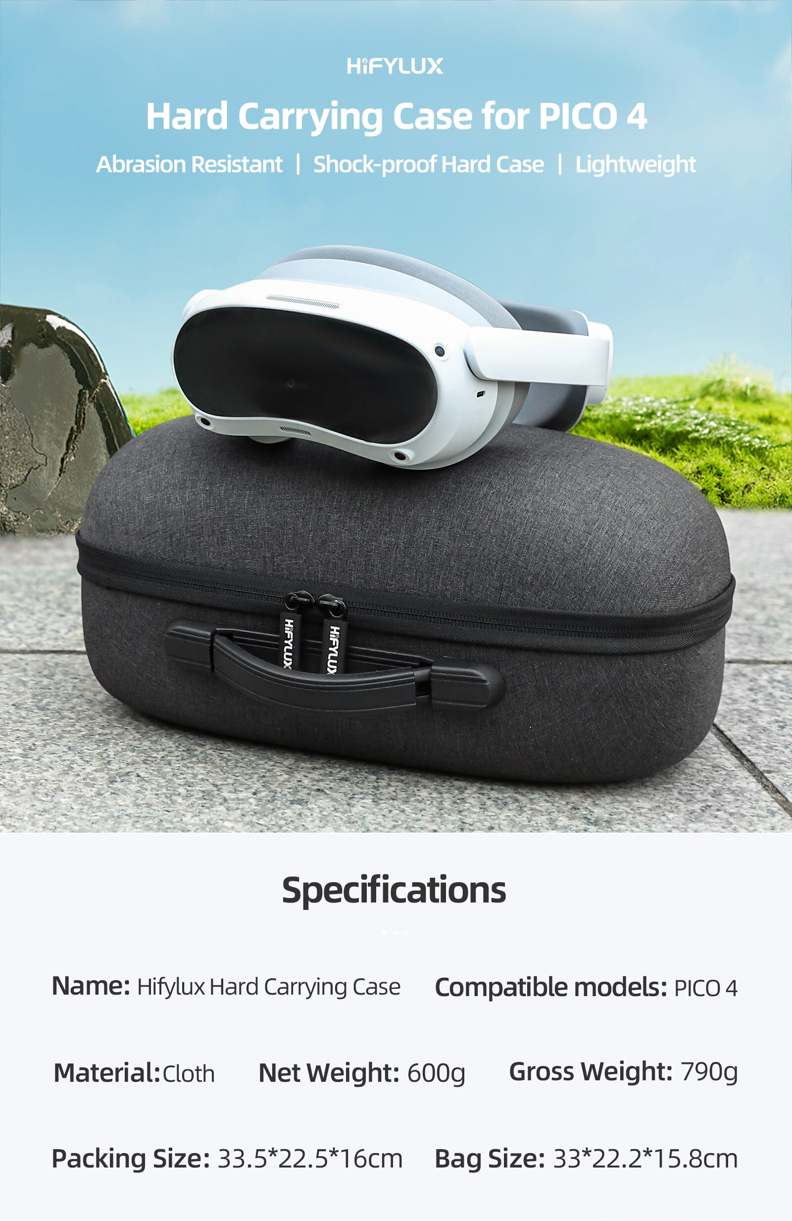 Bag For Pico 4 VR Accessories Travel Carrying Case Portable Box Carrying Storage Bag For Pico4 VR Headset Protective Case