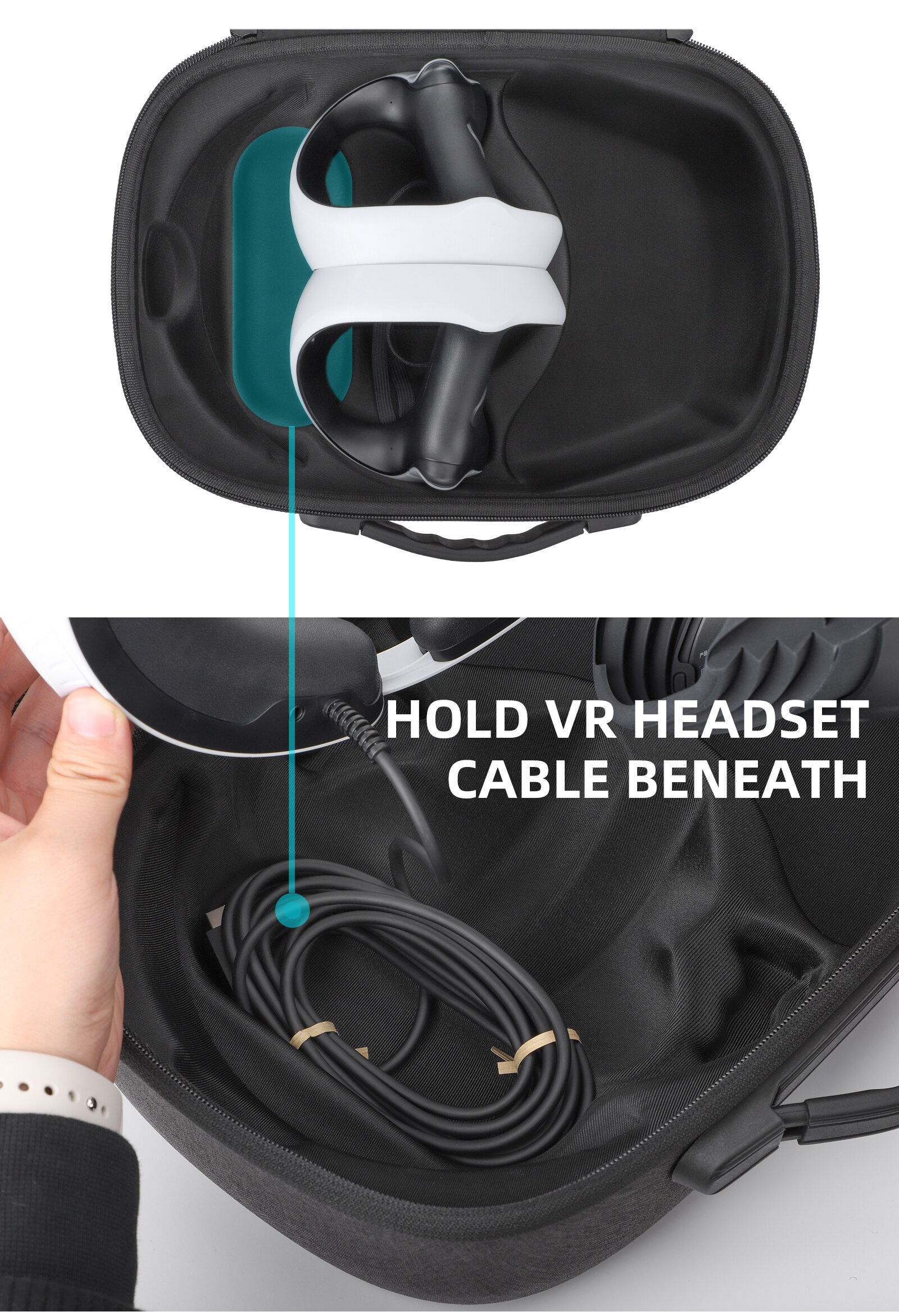Portable Storage Bag For PS VR2 Protection Box Travel Suitcase for PlayStation VR2 Head Strap Case Accessories
