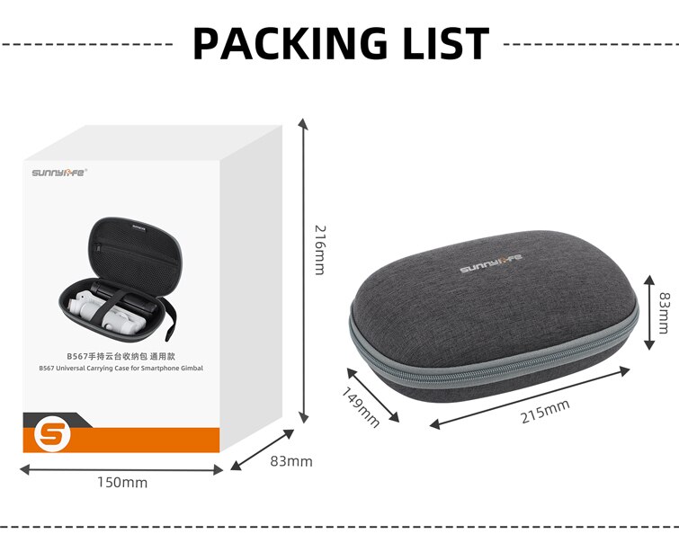 Storage Bag for Insta360 Flow Handbag Durable Portable Carrying Travel Case Handheld Gimbal Shoulder Bag Accessories