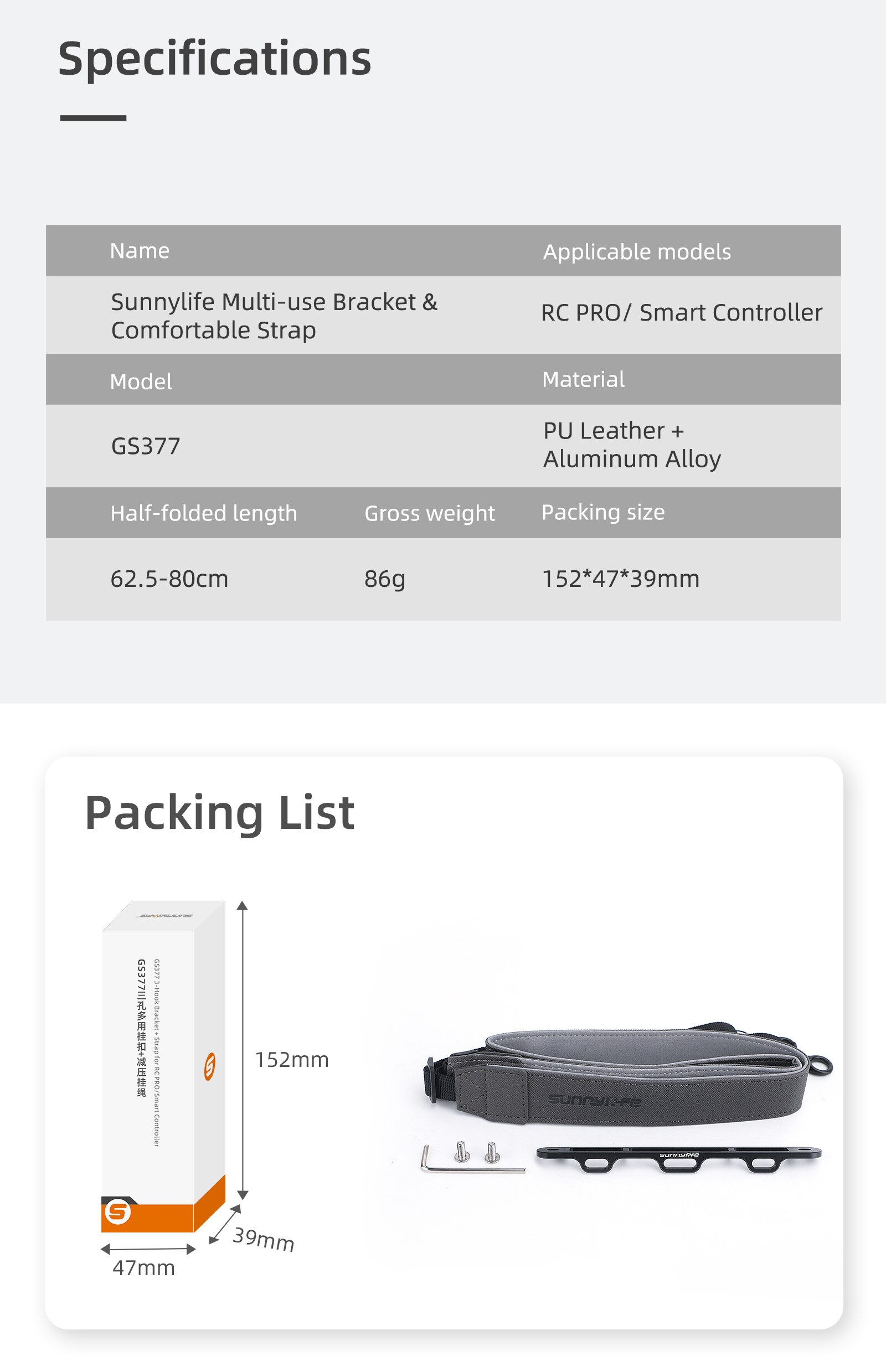 For DJI RC Pro Smart Controller High-bright Display Lanyard Neck Strap Glass Film Controller Silicone Case Set Accessories