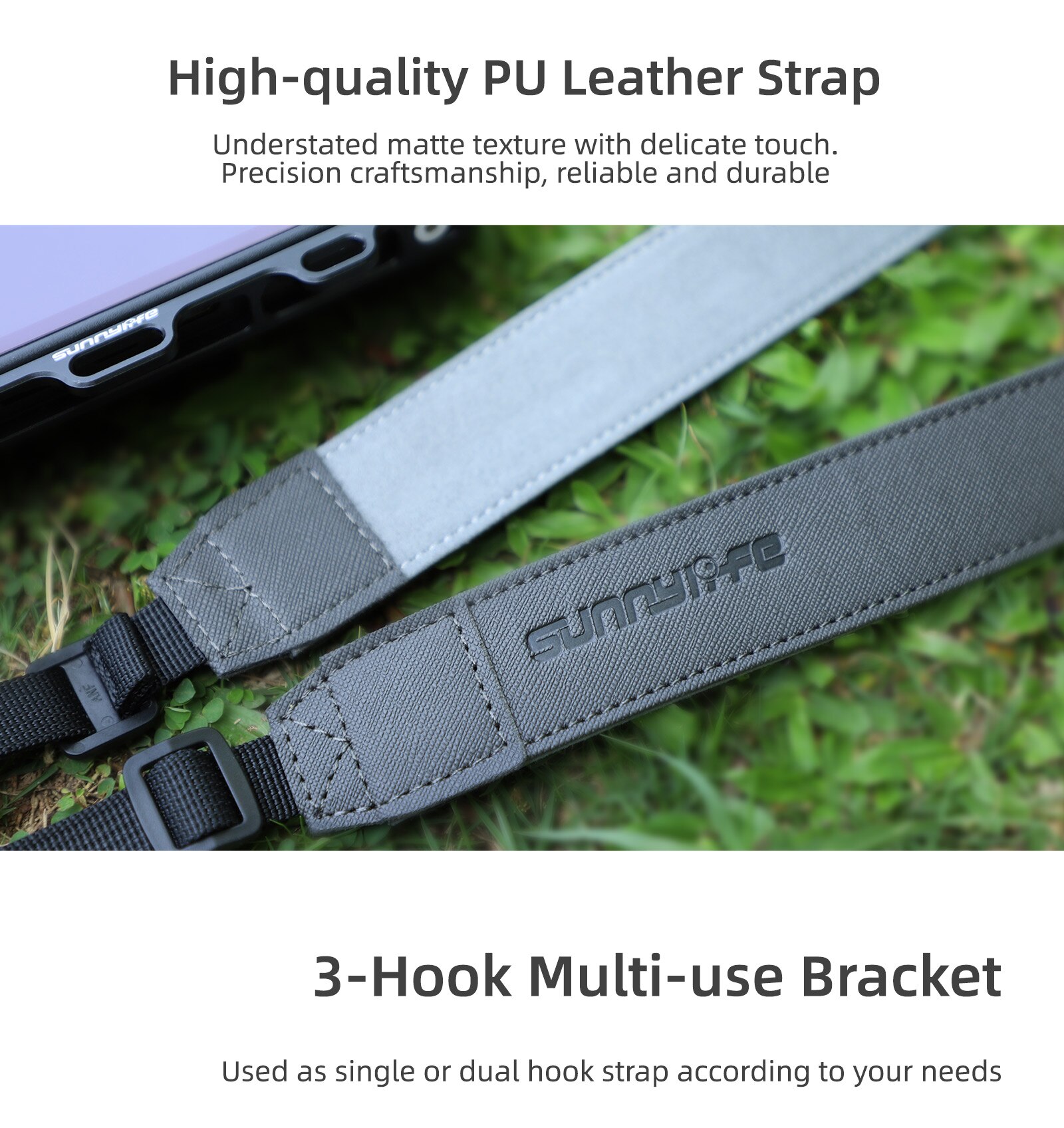 For DJI RC Pro Smart Controller High-bright Display Lanyard Neck Strap Glass Film Controller Silicone Case Set Accessories