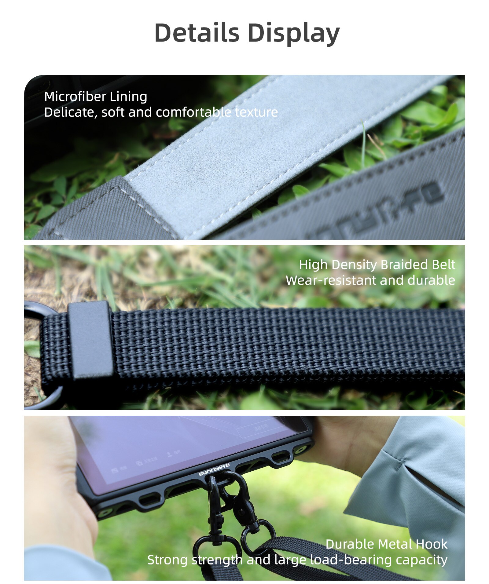 For DJI RC Pro Smart Controller High-bright Display Lanyard Neck Strap Glass Film Controller Silicone Case Set Accessories