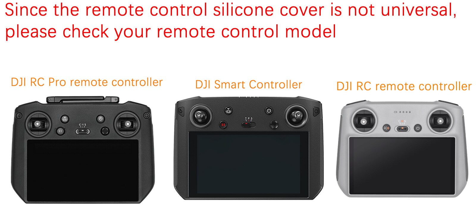 For DJI RC Pro Smart Controller High-bright Display Lanyard Neck Strap Glass Film Controller Silicone Case Set Accessories