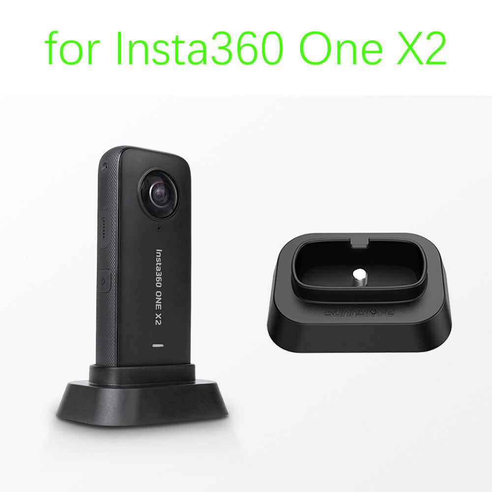 For Insta360 Panoramic Camera Desktop Support Bracket Plastic 1/4 Screw Fixed Vertical Base For Insta360 X3 Camera Accessories