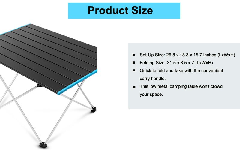 Camping Folding Roll Tables Picnic Foldable Large Size Desks Outdoor Recreation Kitchen Tourist Travel Supplies