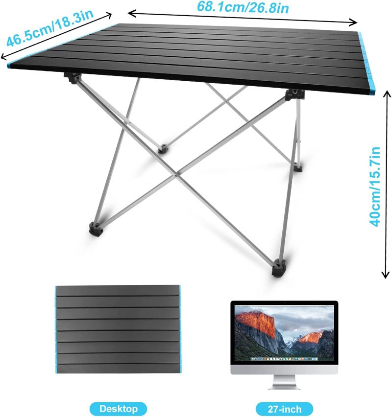 Camping Folding Roll Tables Picnic Foldable Large Size Desks Outdoor Recreation Kitchen Tourist Travel Supplies