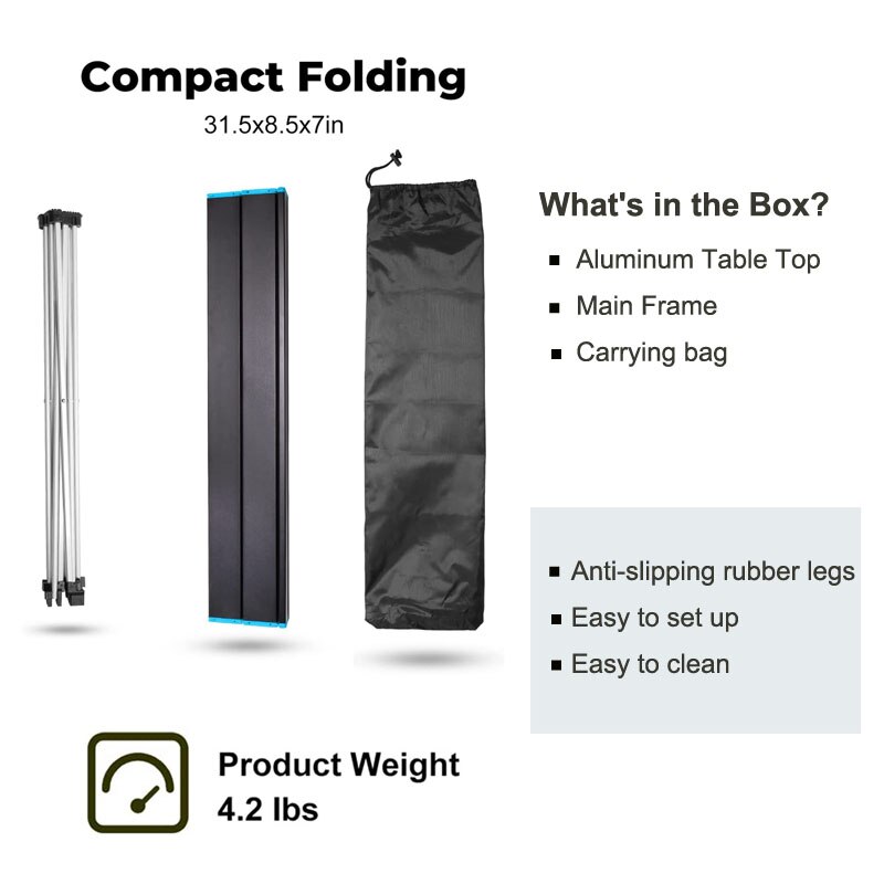 Camping Folding Roll Tables Picnic Foldable Large Size Desks Outdoor Recreation Kitchen Tourist Travel Supplies