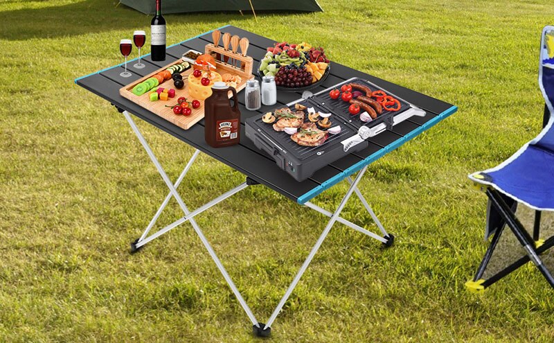 Camping Folding Roll Tables Picnic Foldable Large Size Desks Outdoor Recreation Kitchen Tourist Travel Supplies