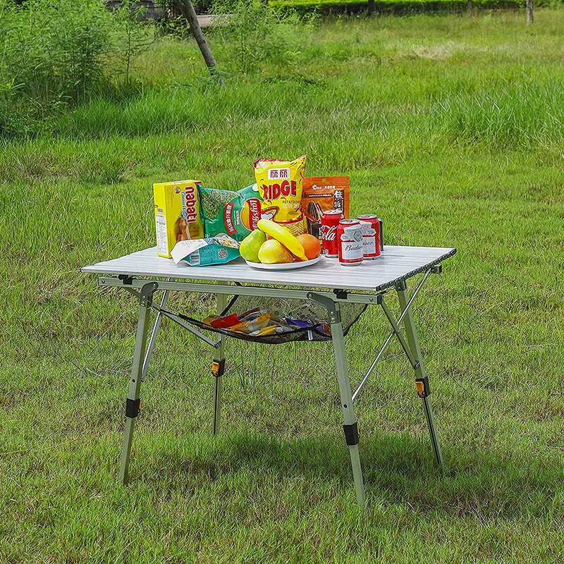 Zowee Camping  Portable Foldable Table for Outdoor Picnic Barbecue Tours Tableware Ultra Light Folding Computer Bed Desk