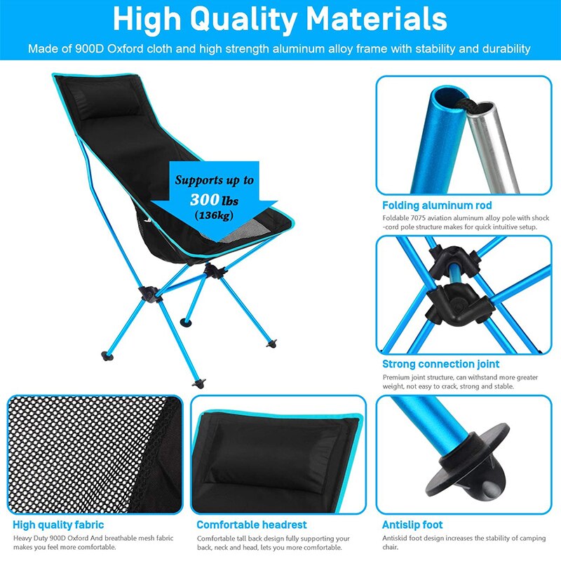 Modern Outdoor Camping fishing Chair for Picnic fishing chairs Folded chairs for BBQ Camping,Beach,Travelling,Office Chairs