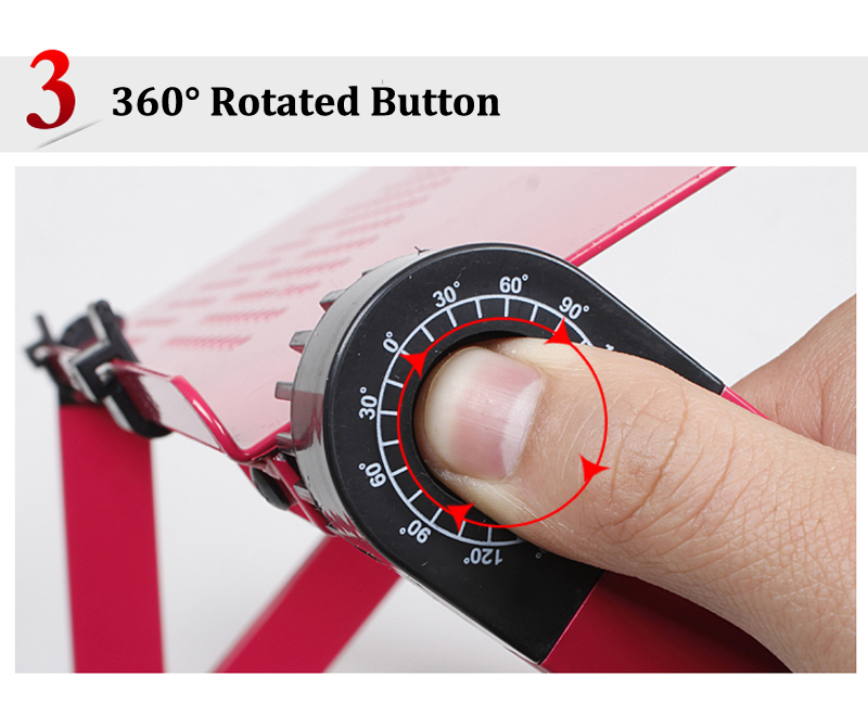 Adjustable Portable Laptop Table Stand Lap Sofa Bed Tray Computer Notebook Desk bed table with Mouse Board ZW-CD05