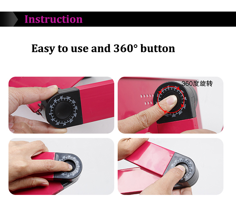 Adjustable Portable Laptop Table Stand Lap Sofa Bed Tray Computer Notebook Desk bed table with Mouse Board ZW-CD05