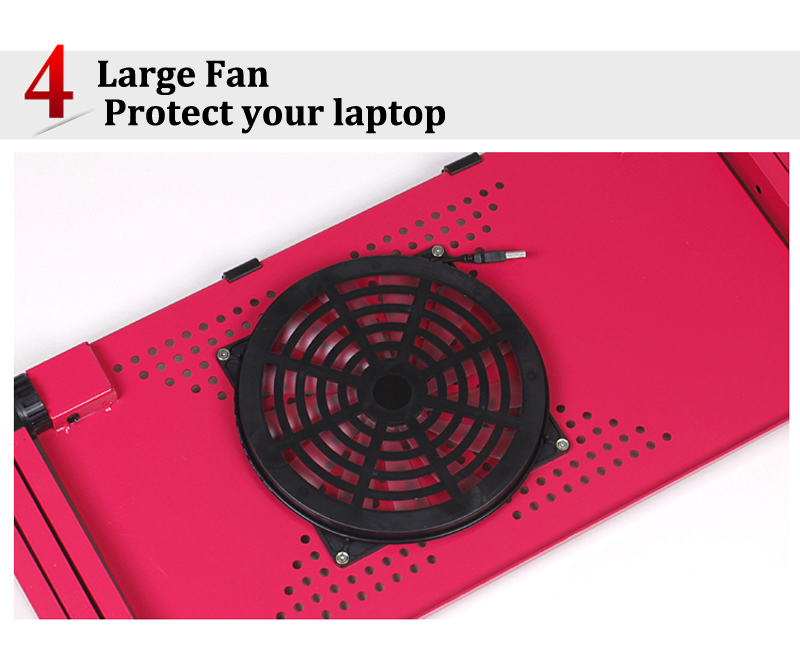 Adjustable Portable Laptop Table Stand Lap Sofa Bed Tray Computer Notebook Desk bed table with Mouse Board ZW-CD05