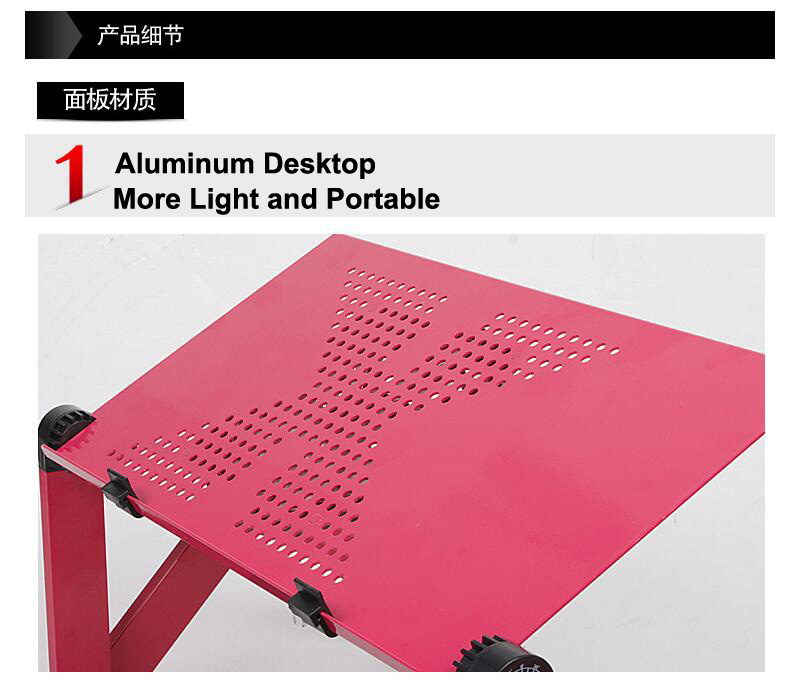 Adjustable Portable Laptop Table Stand Lap Sofa Bed Tray Computer Notebook Desk bed table