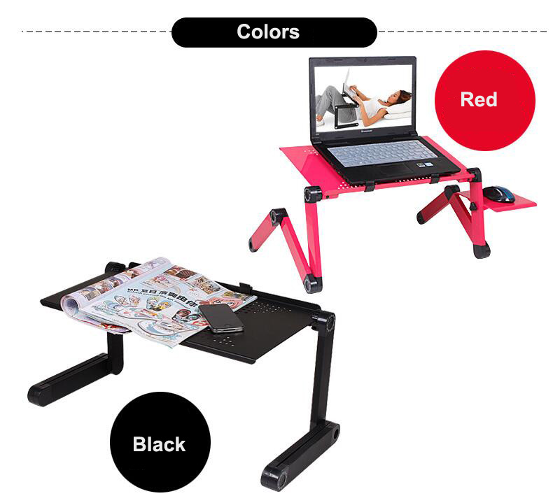 Adjustable Portable Laptop Table Stand Lap Sofa Bed Tray Computer Notebook Desk bed table