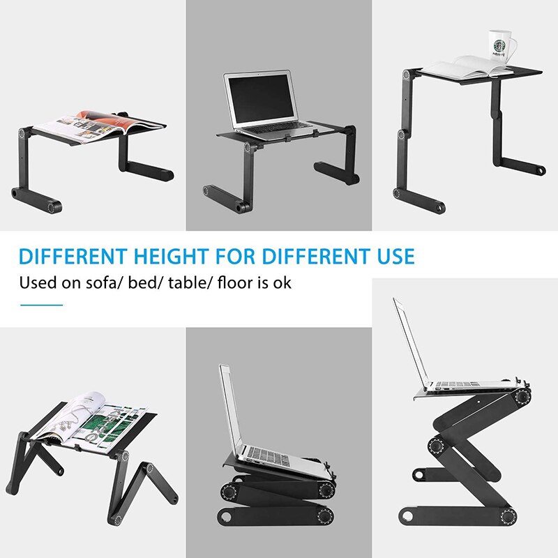 Adjustable Portable Laptop Table Stand Lap Sofa Bed Tray Computer Notebook Desk bed table