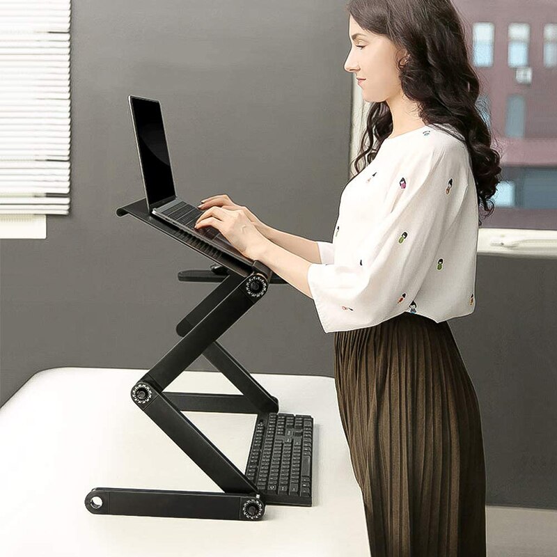 Adjustable Portable Laptop Table Stand Lap Sofa Bed Tray Computer Notebook Desk bed table