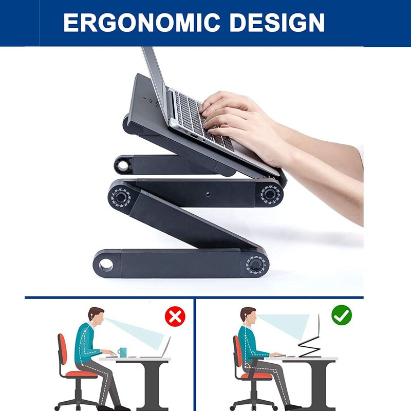 Adjustable Portable Laptop Table Stand Lap Sofa Bed Tray Computer Notebook Desk bed table