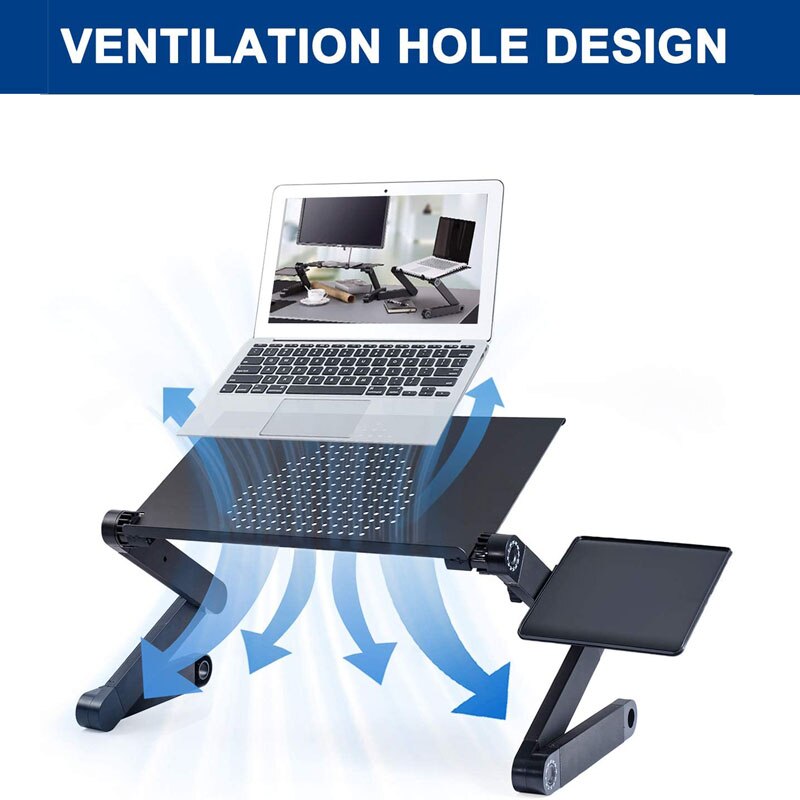 Adjustable Portable Laptop Table Stand Lap Sofa Bed Tray Computer Notebook Desk bed table