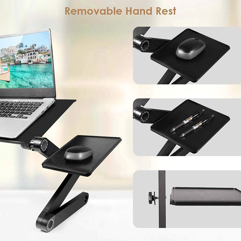 Adjustable Portable Laptop Table Stand Lap Sofa Bed Tray Computer Notebook Desk bed table with Mouse Board ZW-CD05