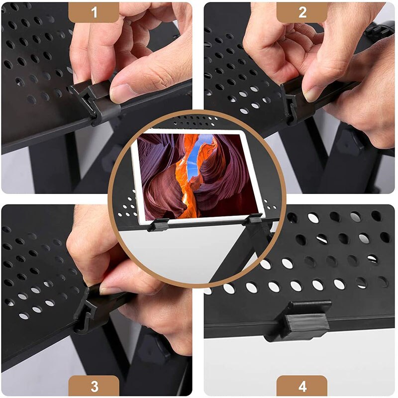 Adjustable Portable Laptop Table Stand Lap Sofa Bed Tray Computer Notebook Desk bed table with Mouse Board ZW-CD05