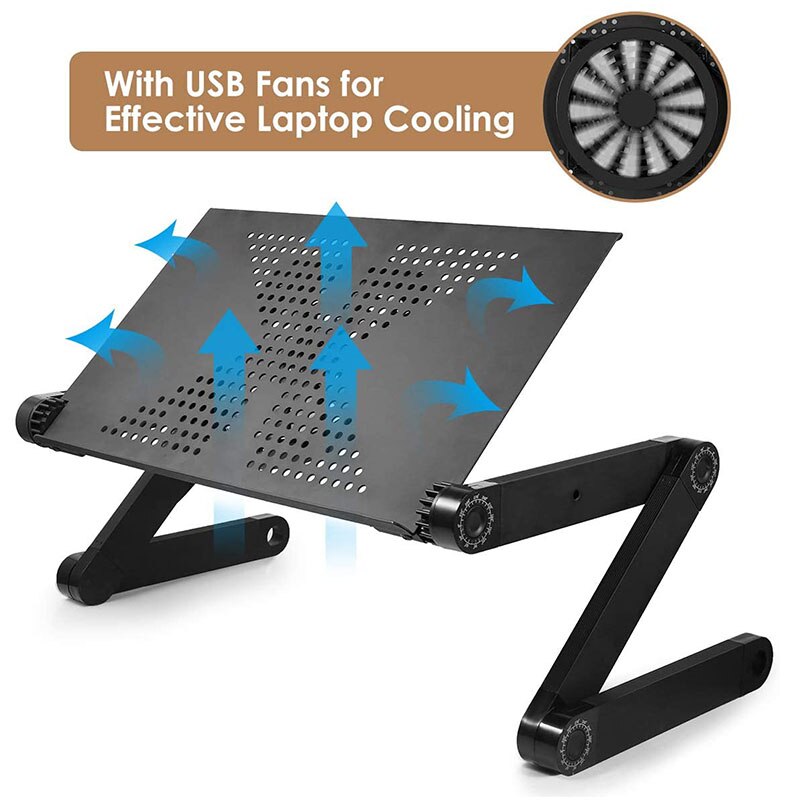 Adjustable Portable Laptop Table Stand Lap Sofa Bed Tray Computer Notebook Desk bed table with Mouse Board ZW-CD05