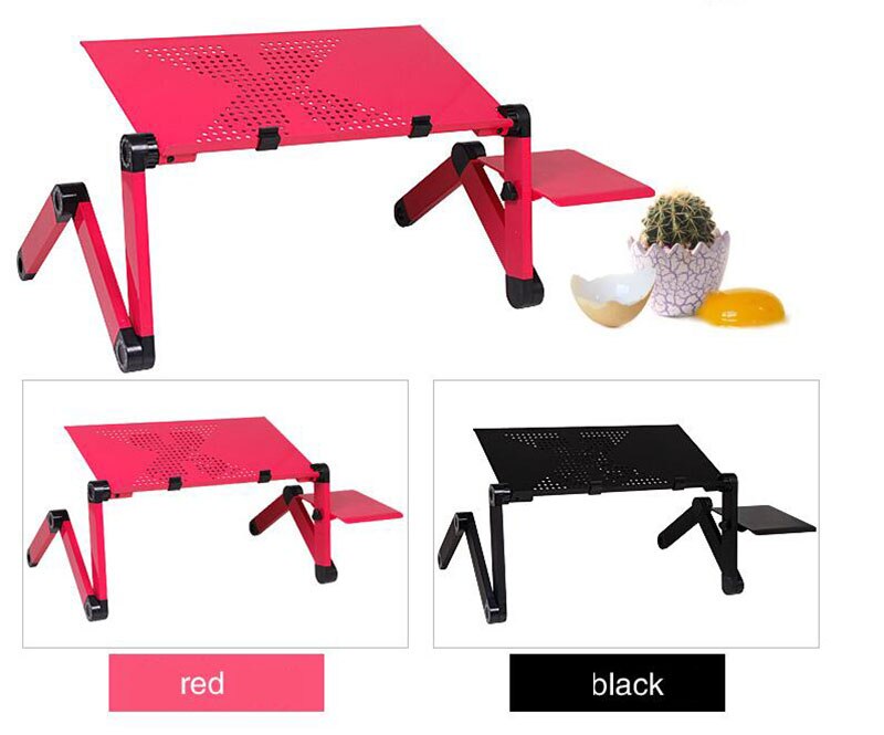 Adjustable Portable Laptop Table Stand Lap Sofa Bed Tray Computer Notebook Desk bed table with Mouse Board ZW-CD05