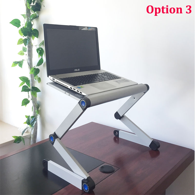 Adjustable Portable Laptop Table Stand Lap Sofa Bed Tray Computer Notebook Desk bed table with Mouse Table ZW-CD06