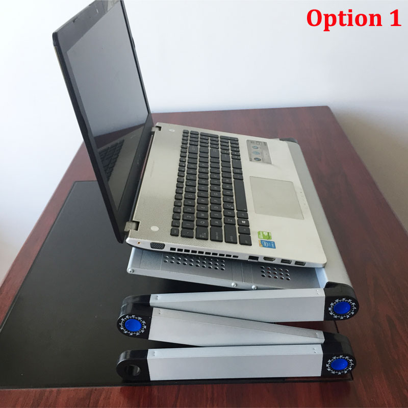 Adjustable Portable Laptop Table Stand Lap Sofa Bed Tray Computer Notebook Desk bed table with Mouse Table ZW-CD06