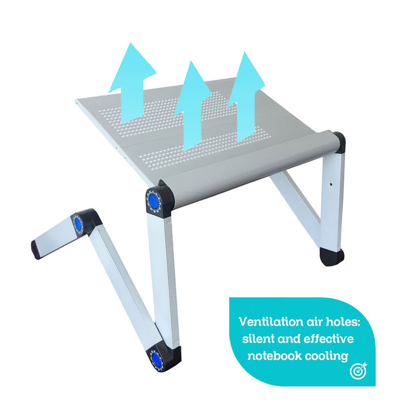 Adjustable Portable Laptop Table Stand Lap Sofa Bed Tray Computer Notebook Desk bed table with Mouse Table ZW-CD06