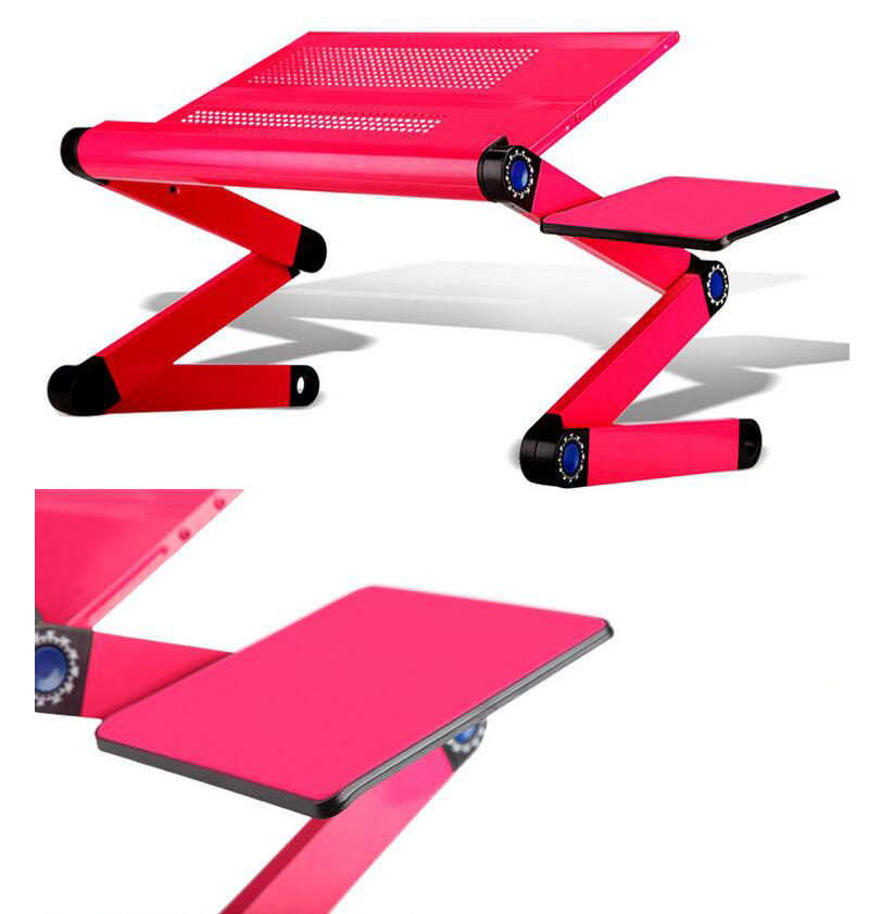 Adjustable Portable Laptop Table Stand Lap Sofa Bed Tray Computer Notebook Desk bed table with Mouse Table ZW-CD06