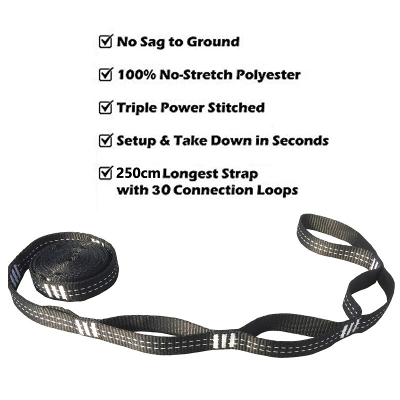 Dropshipping Super Strong Hammock Strap Hanging Hammock Belt Hamaca Hamak for Camping,Traveling,Portable Hanging Tree Rope